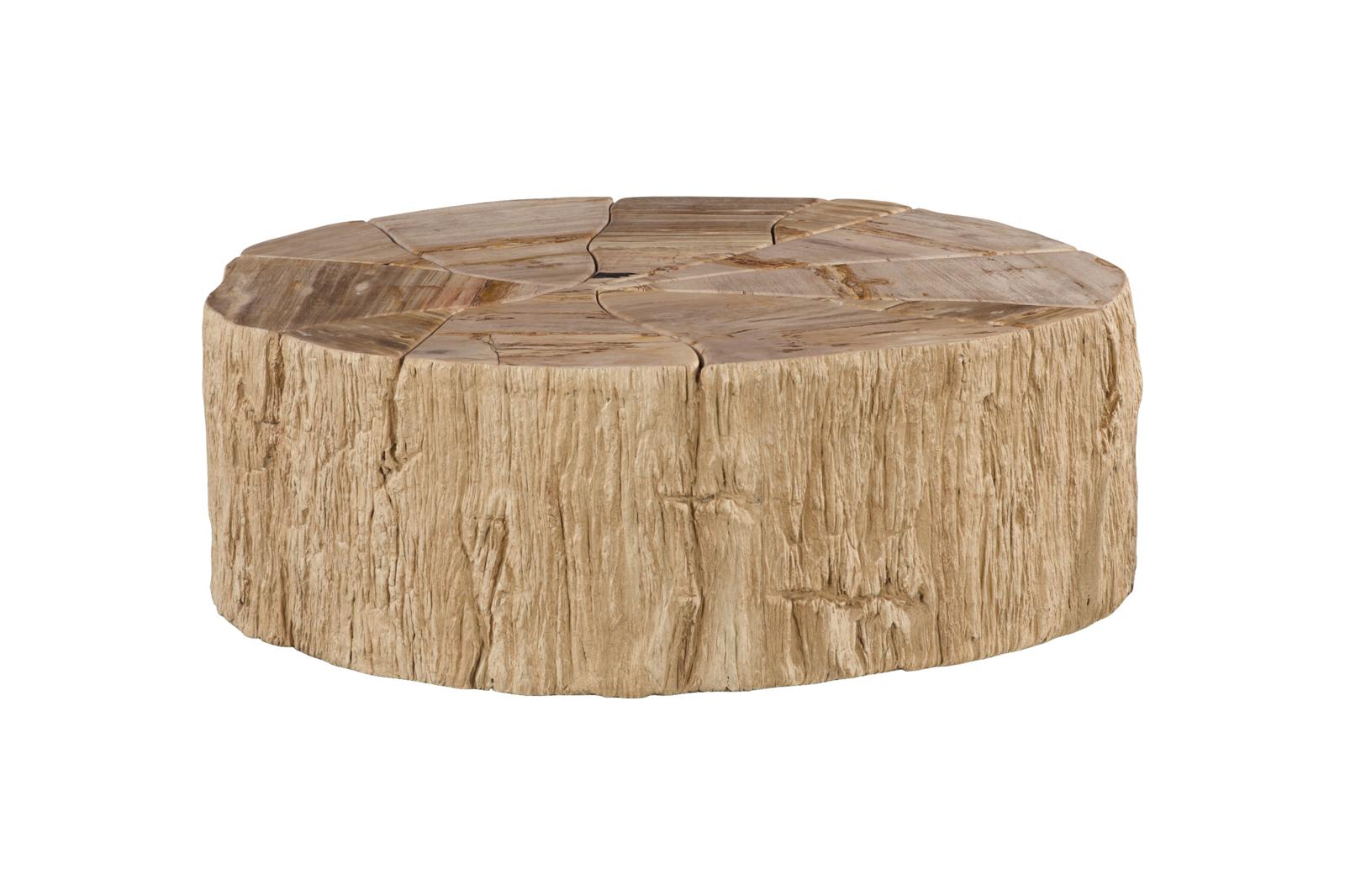 Phillips Collection Home Decor Phillips Collection Converge Petrified Coffee Table, Rough, Cream