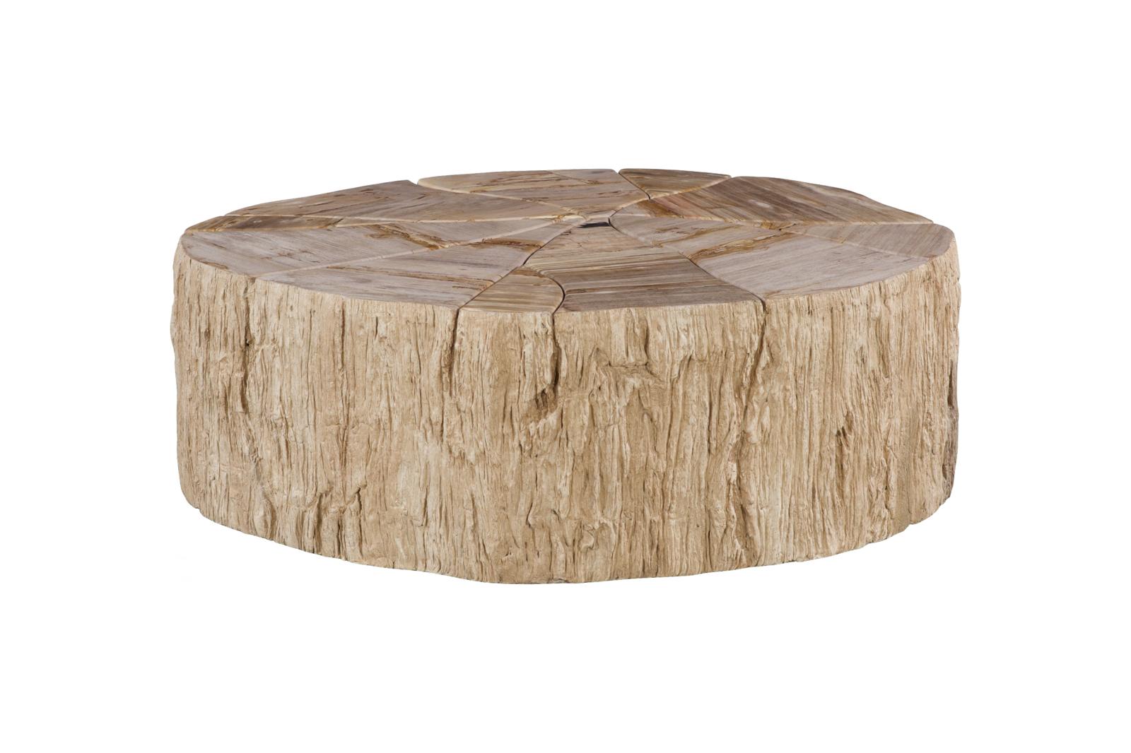 Phillips Collection Home Decor Phillips Collection Converge Petrified Coffee Table, Rough, Cream