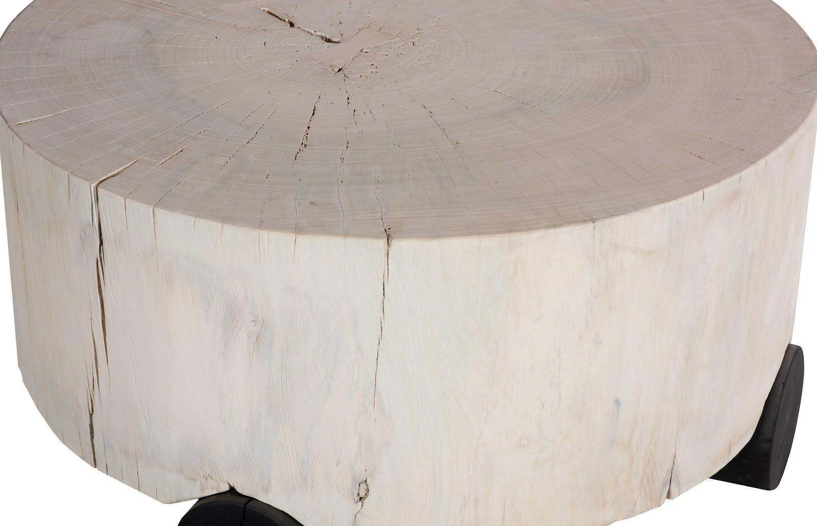 Phillips Collection Home Decor Phillips Collection Core Coffee Table, Black Base, Bleached