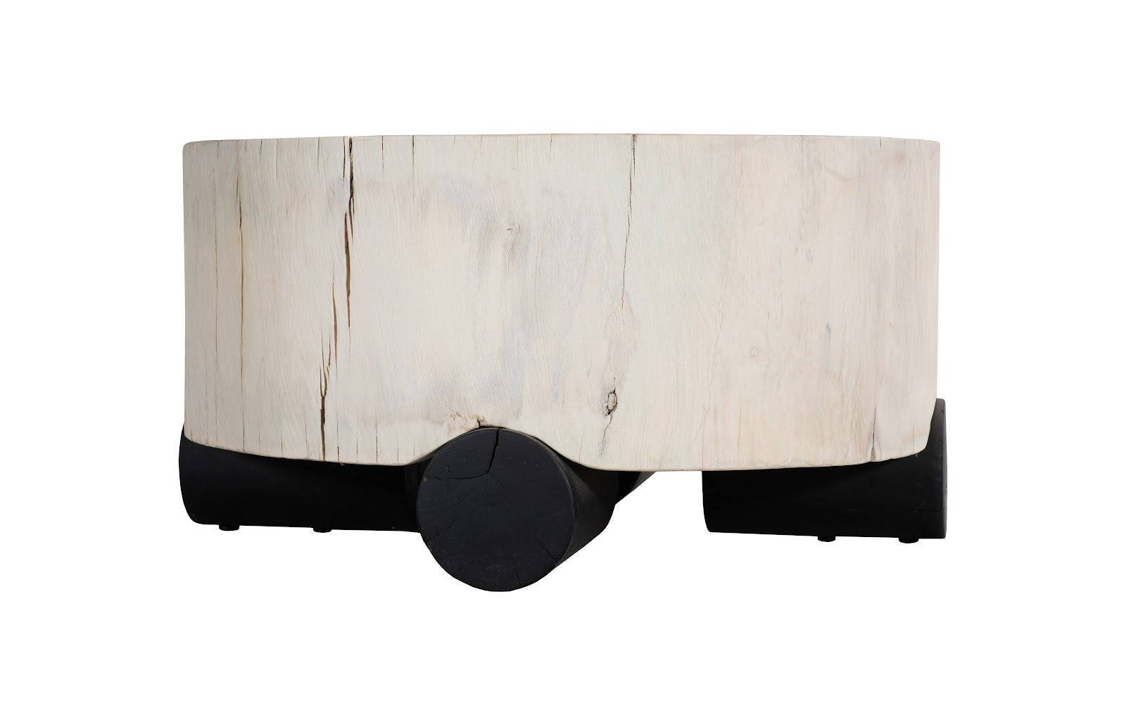 Phillips Collection Home Decor Phillips Collection Core Coffee Table, Black Base, Bleached