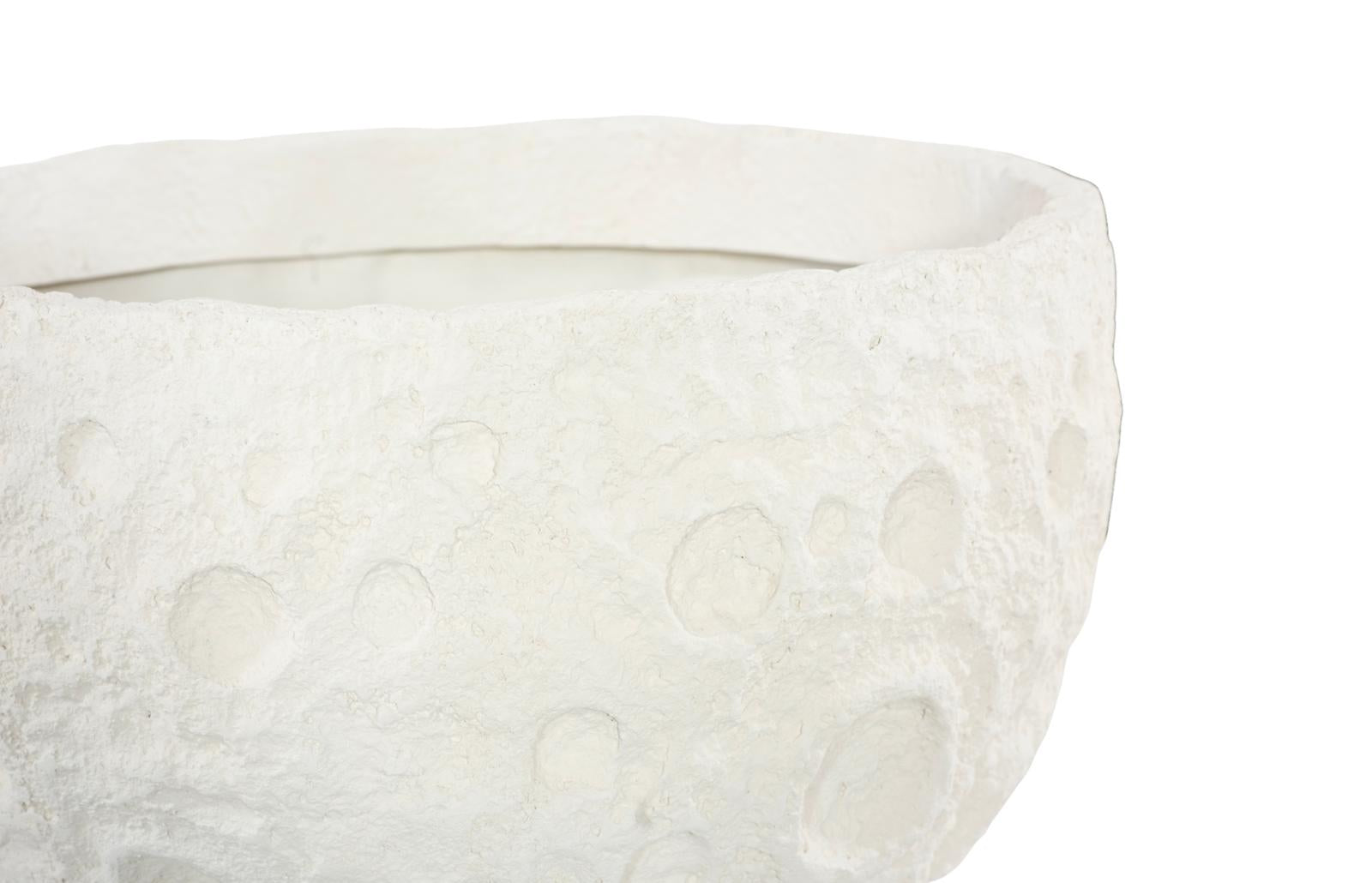 Phillips Collection Home Decor Phillips Collection Crater Planter, White Stone
