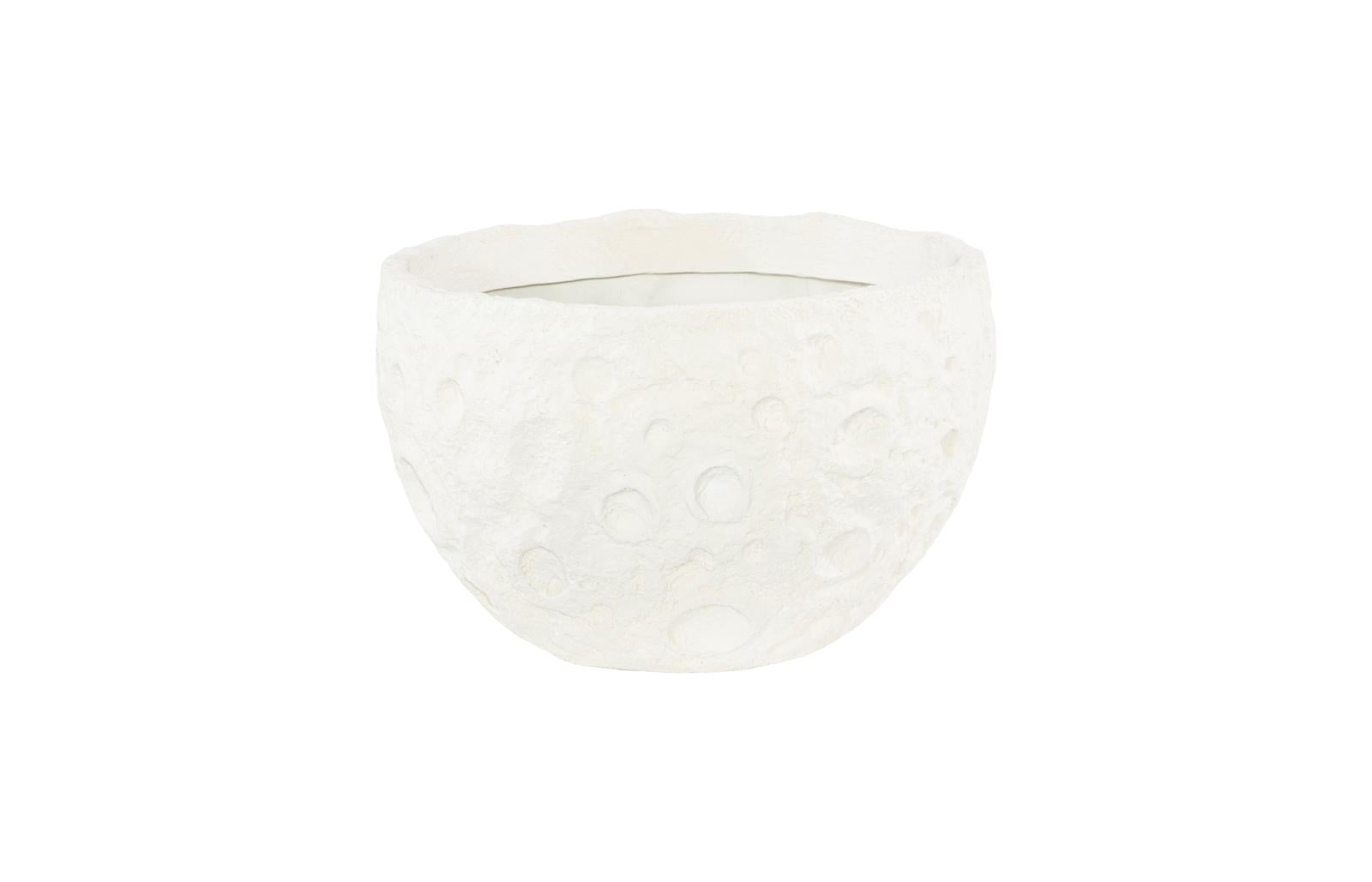 Phillips Collection Home Decor Phillips Collection Crater Planter, White Stone