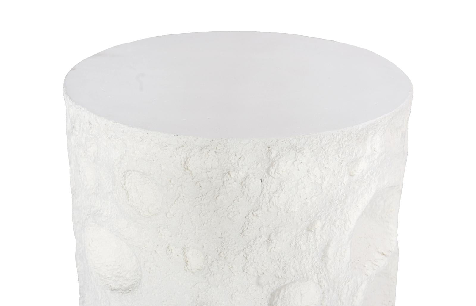 Phillips Collection Home Decor Phillips Collection Crater Side Table, White Stone