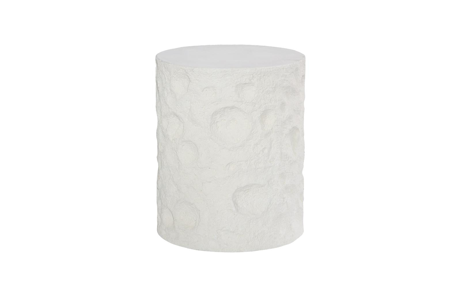 Phillips Collection Home Decor Phillips Collection Crater Side Table, White Stone