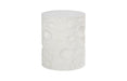 Phillips Collection Home Decor Phillips Collection Crater Side Table, White Stone
