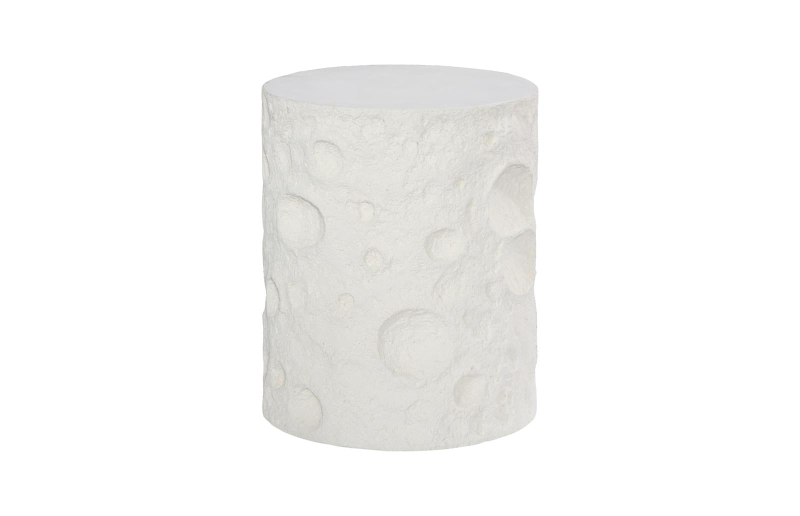 Phillips Collection Home Decor Phillips Collection Crater Side Table, White Stone