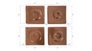 Phillips Collection Home Phillips Collection Cuadritos Wall Tiles, Set of 4, Polished Copper