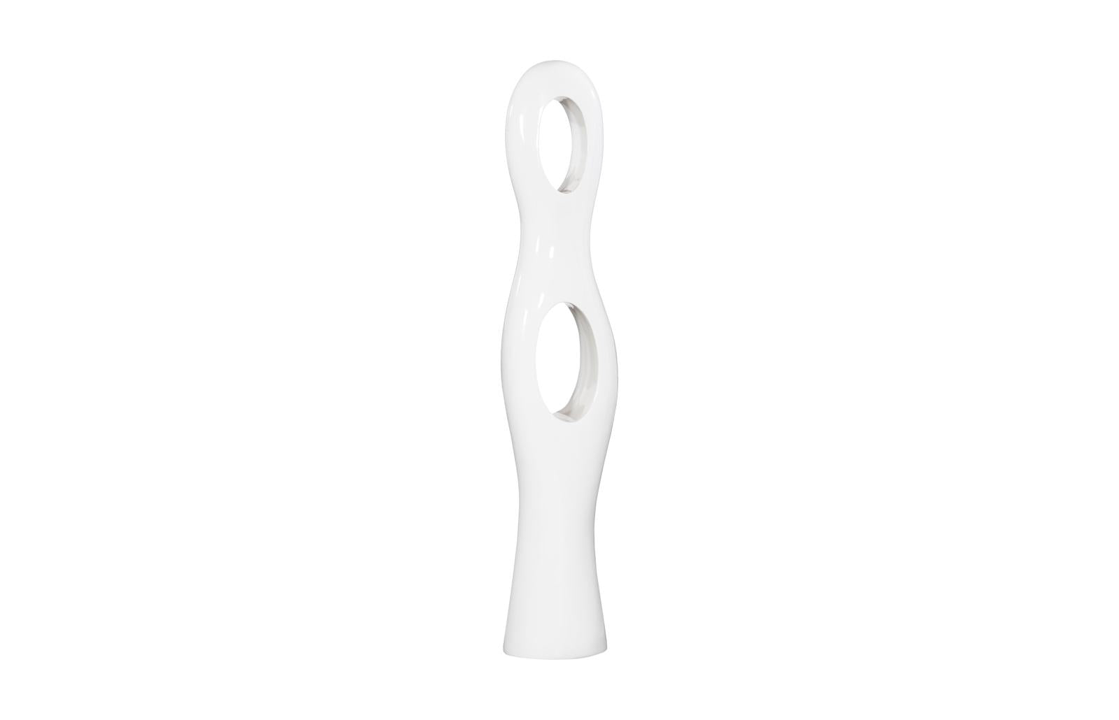 Phillips Collection Home Decor Phillips Collection Double Circle Sculpture, Gel Coat White