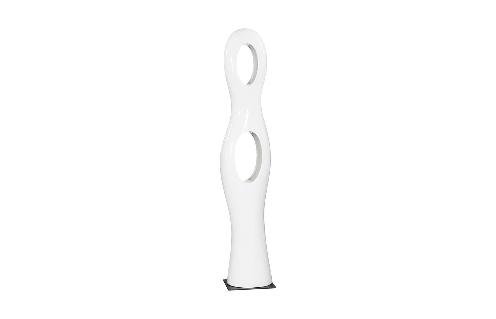Phillips Collection Home Decor Phillips Collection Double Circle Sculpture, Gel Coat White