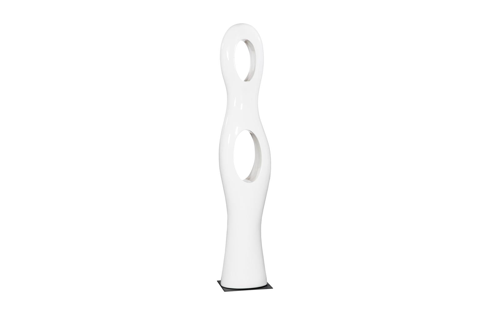 Phillips Collection Home Decor Phillips Collection Double Circle Sculpture, Gel Coat White