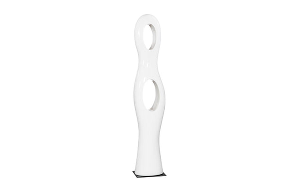 Phillips Collection Home Decor Phillips Collection Double Circle Sculpture, Gel Coat White