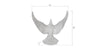 Phillips Collection Home Phillips Collection Dove Wall Art, Silver Leaf
