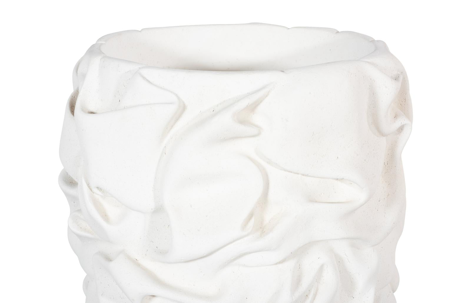 Phillips Collection Home Decor Phillips Collection Drape Planter, White Stone