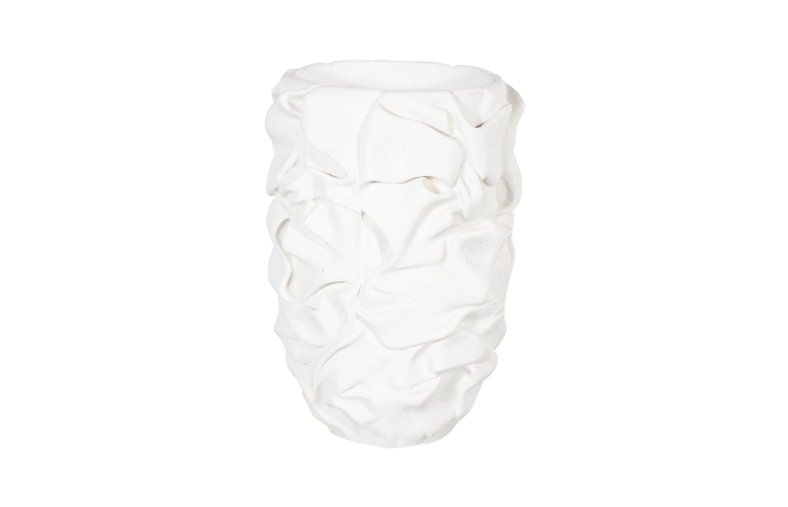 Phillips Collection Home Decor Phillips Collection Drape Planter, White Stone