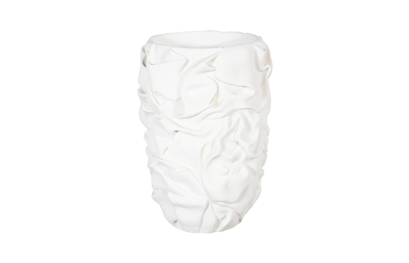 Phillips Collection Home Decor Phillips Collection Drape Planter, White Stone