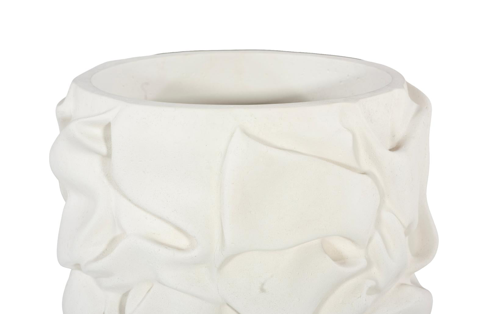Phillips Collection Home Decor Phillips Collection Drape Planter, White Stone, SM