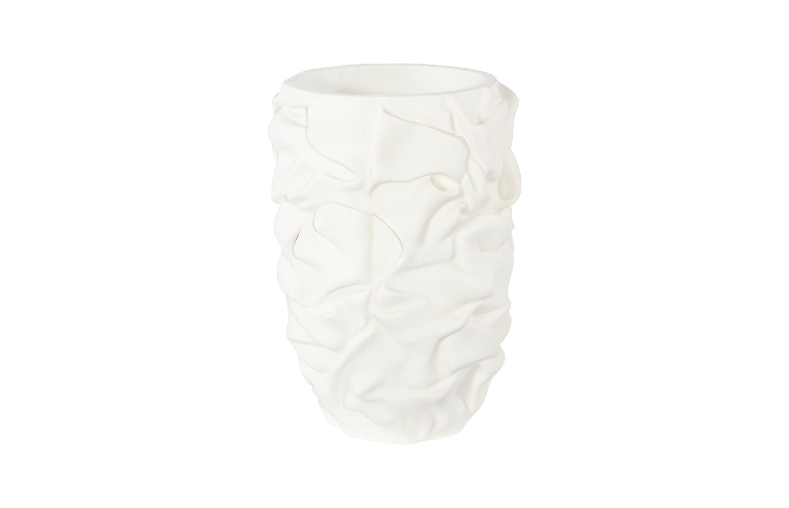 Phillips Collection Home Decor Phillips Collection Drape Planter, White Stone, SM