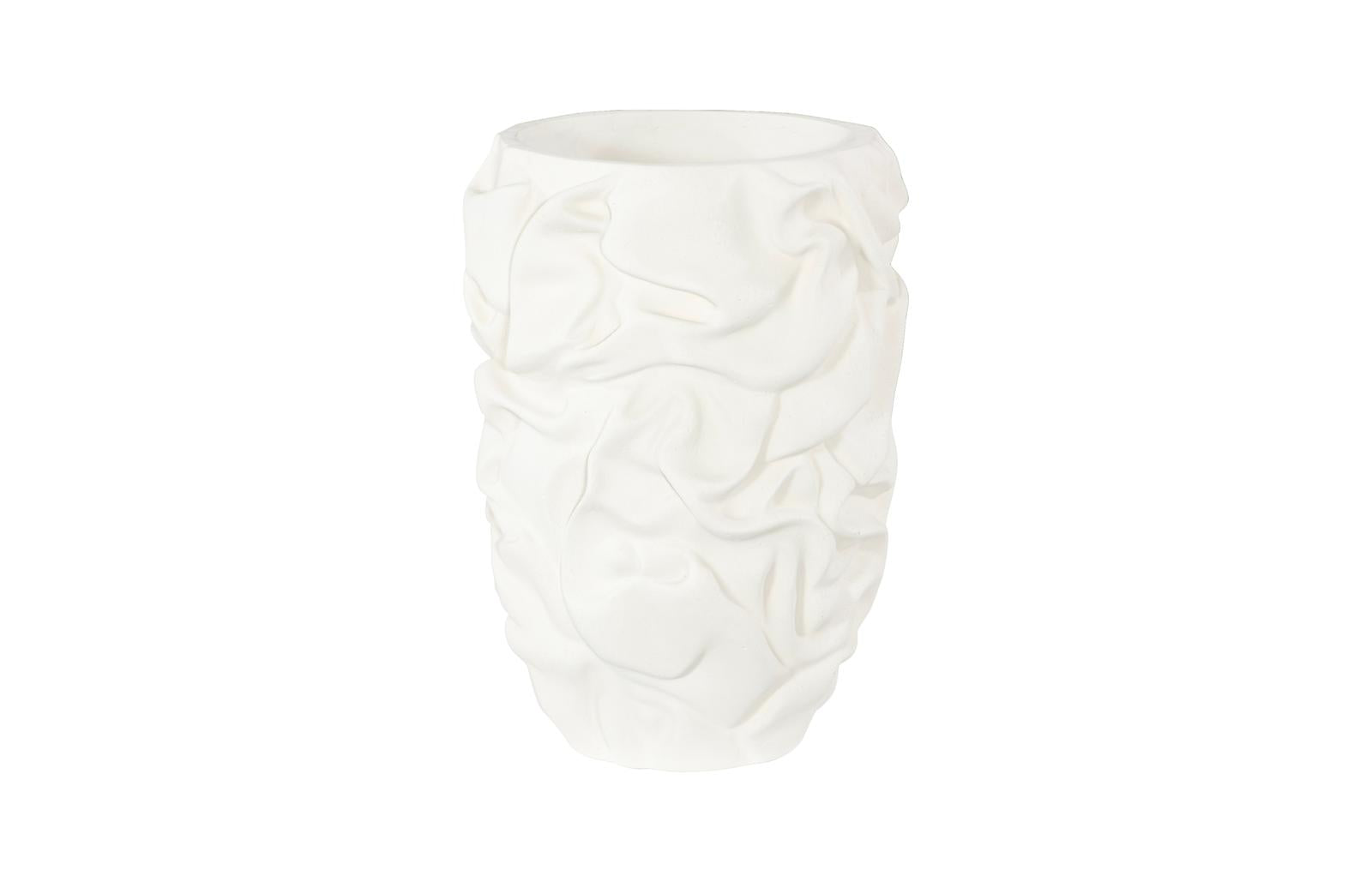 Phillips Collection Home Decor Phillips Collection Drape Planter, White Stone, SM