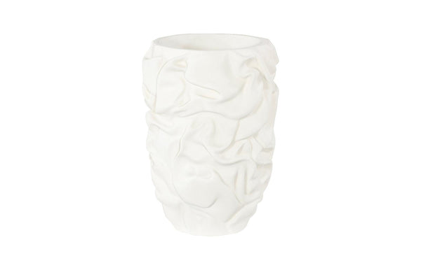 Phillips Collection Home Decor Phillips Collection Drape Planter, White Stone, SM