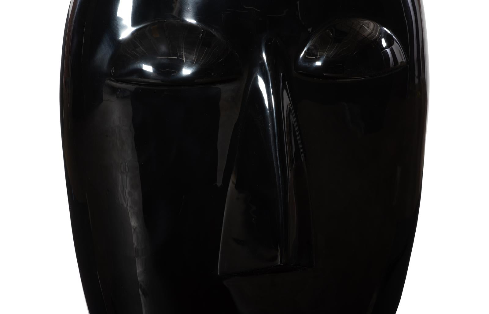 Phillips Collection Home Decor Phillips Collection Emerging Face Sculpture, Gel Coat Black, Small