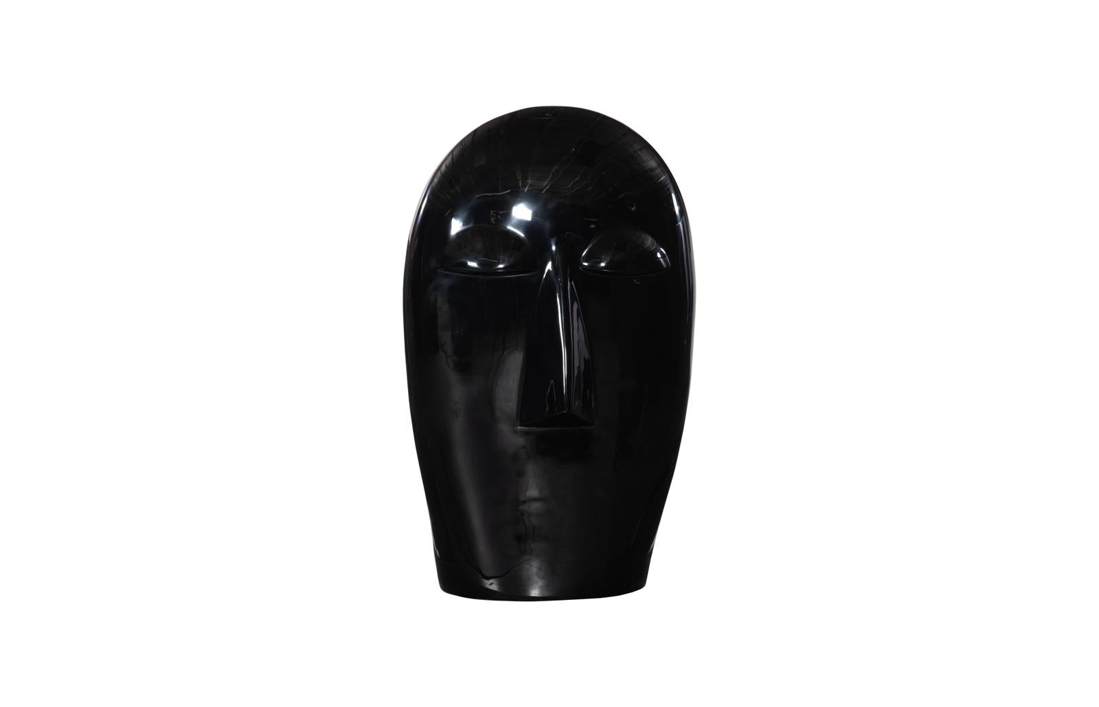 Phillips Collection Home Decor Phillips Collection Emerging Face Sculpture, Gel Coat Black, Small