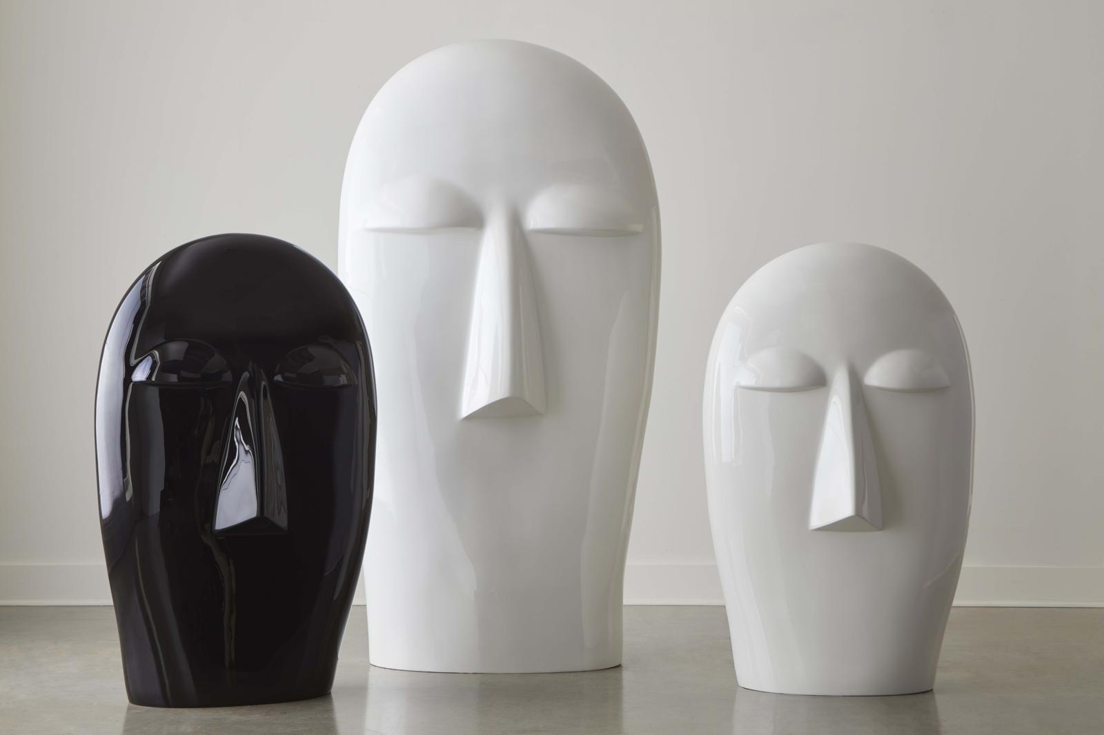 Phillips Collection Home Decor Phillips Collection Emerging Face Sculpture, Gel Coat White, Small