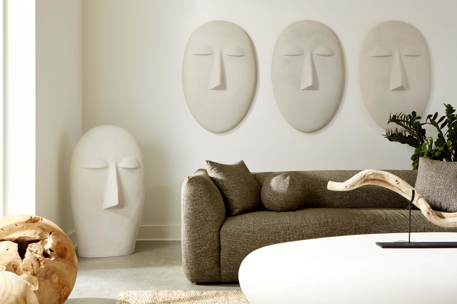 Phillips Collection Home Decor Phillips Collection Emerging Face Wall Art, Roman Stone