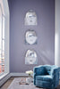 Phillips Collection Home Phillips Collection Fashion Faces Wall Art, Large, Kiss, White and Silver Leaf
