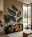 Phillips Collection Home Decor Phillips Collection Feather Wall Decor, Black, Metal, LG
