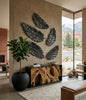 Phillips Collection Home Decor Phillips Collection Feather Wall Decor, Black, Metal, LG