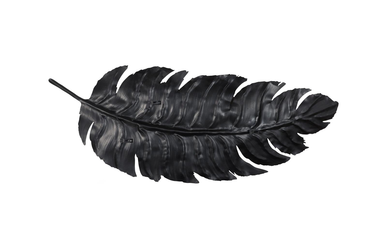 Phillips Collection Home Decor Phillips Collection Feather Wall Decor, Black, Metal, LG