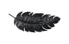 Phillips Collection Home Decor Phillips Collection Feather Wall Decor, Black, Metal, LG