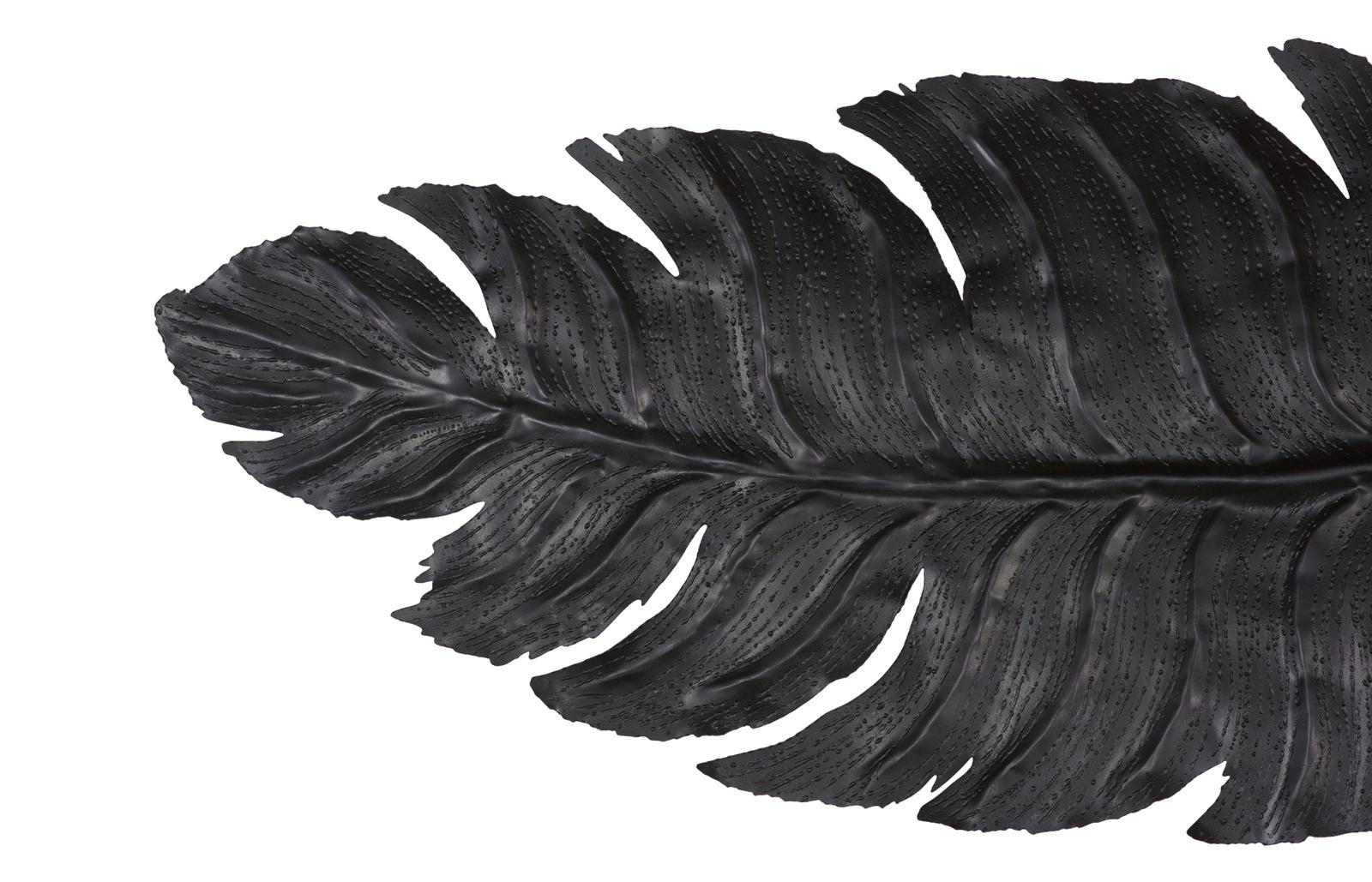 Phillips Collection Home Decor Phillips Collection Feather Wall Decor, Black, Metal, LG