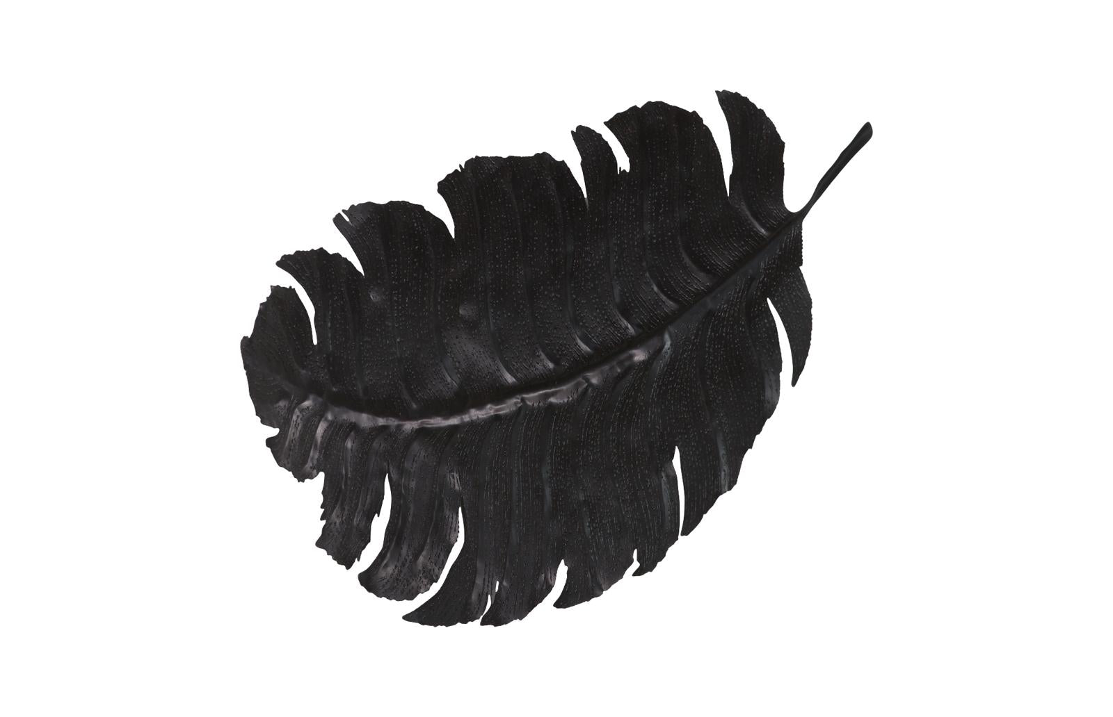 Phillips Collection Home Decor Phillips Collection Feather Wall Decor, Black, Metal, LG