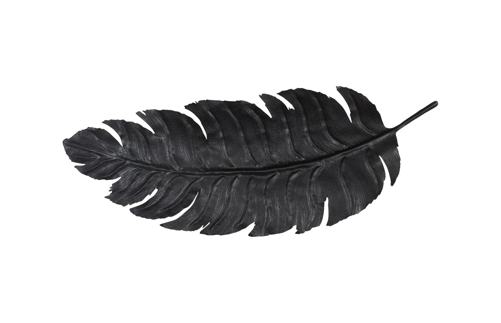 Phillips Collection Home Decor Phillips Collection Feather Wall Decor, Black, Metal, LG