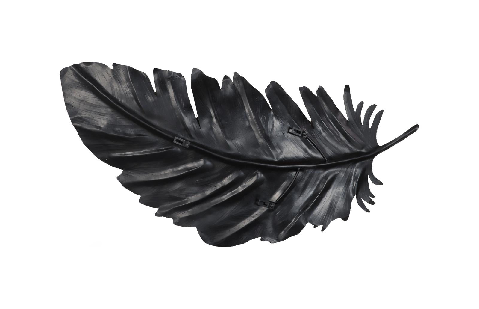 Phillips Collection Home Decor Phillips Collection Feather Wall Decor, Black, Metal, SM