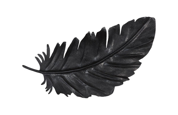 Phillips Collection Home Decor Phillips Collection Feather Wall Decor, Black, Metal, SM