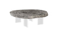 Phillips Collection Home Decor Phillips Collection Floating Coffee Table on Acrylic Legs, Gray Stone, Size Varies