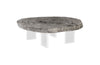 Phillips Collection Home Decor Phillips Collection Floating Coffee Table on Acrylic Legs, Gray Stone, Size Varies