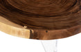 Phillips Collection Home Decor Phillips Collection Floating Round Coffee Table With Acrylic Legs, Natural Medium