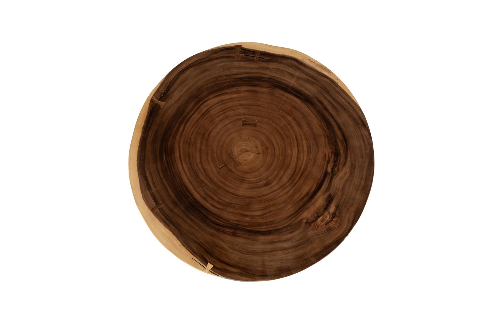 Phillips Collection Home Decor Phillips Collection Floating Round Coffee Table With Acrylic Legs, Natural Medium