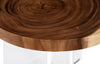 Phillips Collection Home Decor Phillips Collection Floating Round Coffee Table With Acrylic Legs, Natural Small