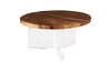 Phillips Collection Home Decor Phillips Collection Floating Round Dining Table With Acrylic Legs, Natural Large