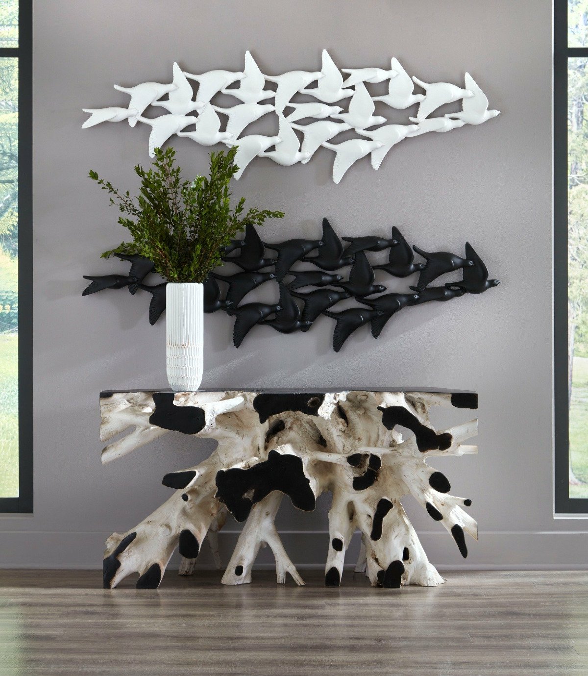 Phillips Collection Home Rate to be Quoted Phillips Collection Flock of Birds Wall Art, Matte White