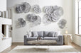 Phillips Collection Home Phillips Collection Flower Wall Art, Medium, Gray, Metal