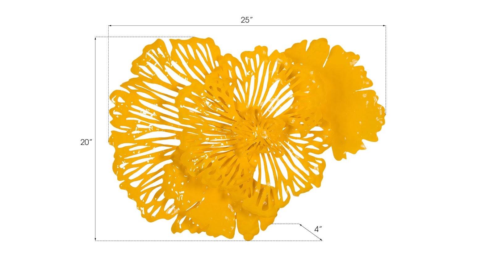 Phillips Collection Home Phillips Collection Flower Wall Art, Small, Dandelion, Metal