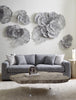 Phillips Collection Home Phillips Collection Flower Wall Art, Small, Gray, Metal