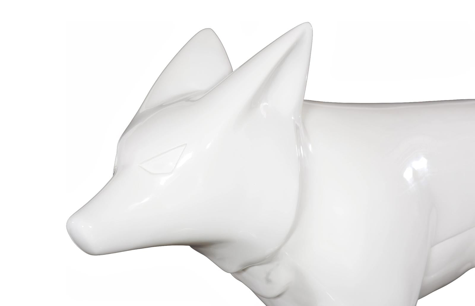 Phillips Collection Home Decor Phillips Collection Fox Sculpture, Gel Coat White