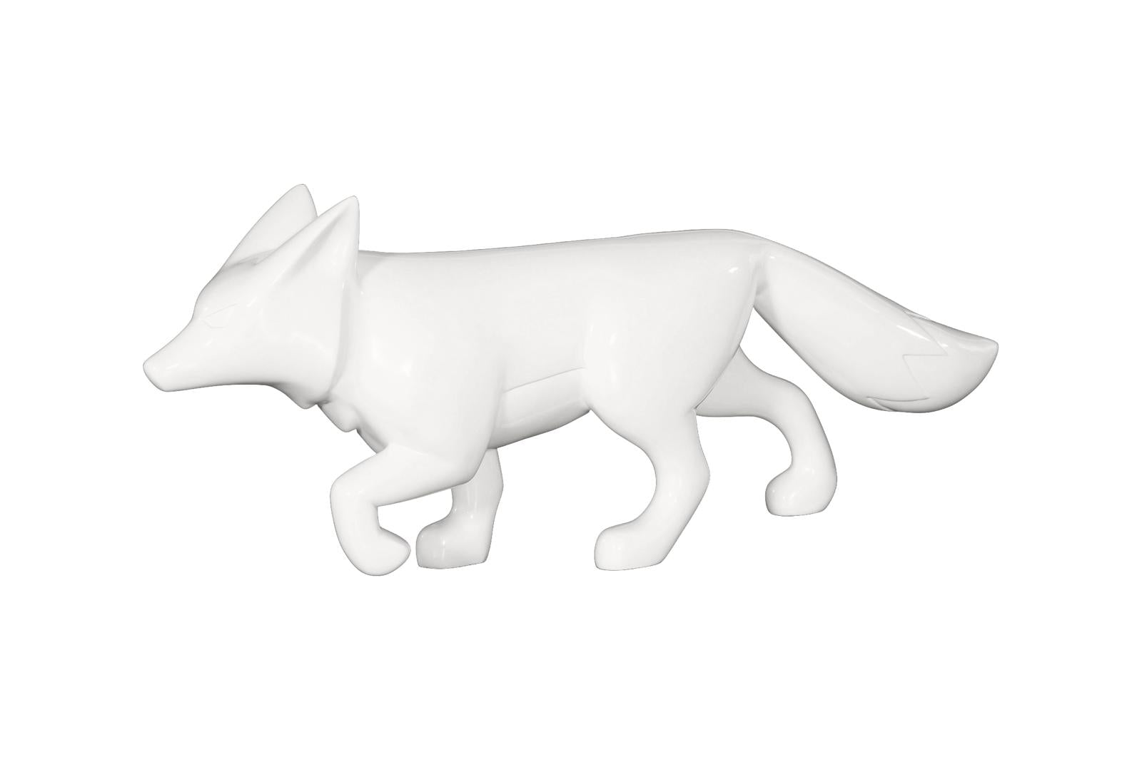 Phillips Collection Home Decor Phillips Collection Fox Sculpture, Gel Coat White