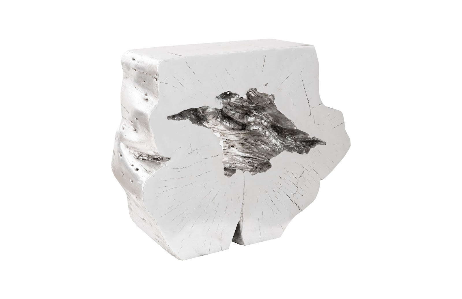 Phillips Collection Home Decor Phillips Collection Freedom Console, Silver Leaf